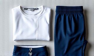 Abbigliamento sportivo da tennis piegato