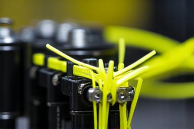 Dettaglio attrezzatura tennis professionale