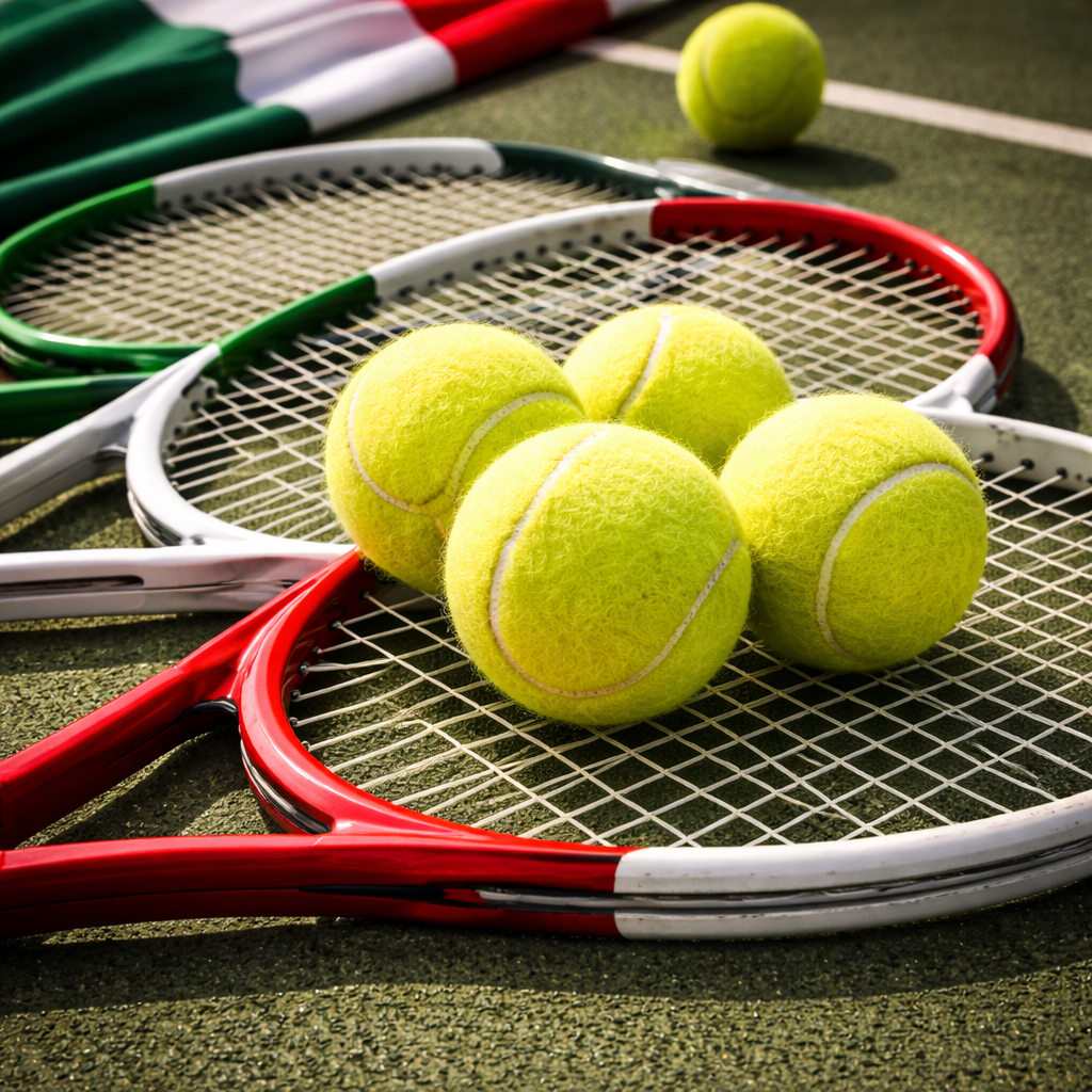 Giocatore di tennis professionista in azione a Roma